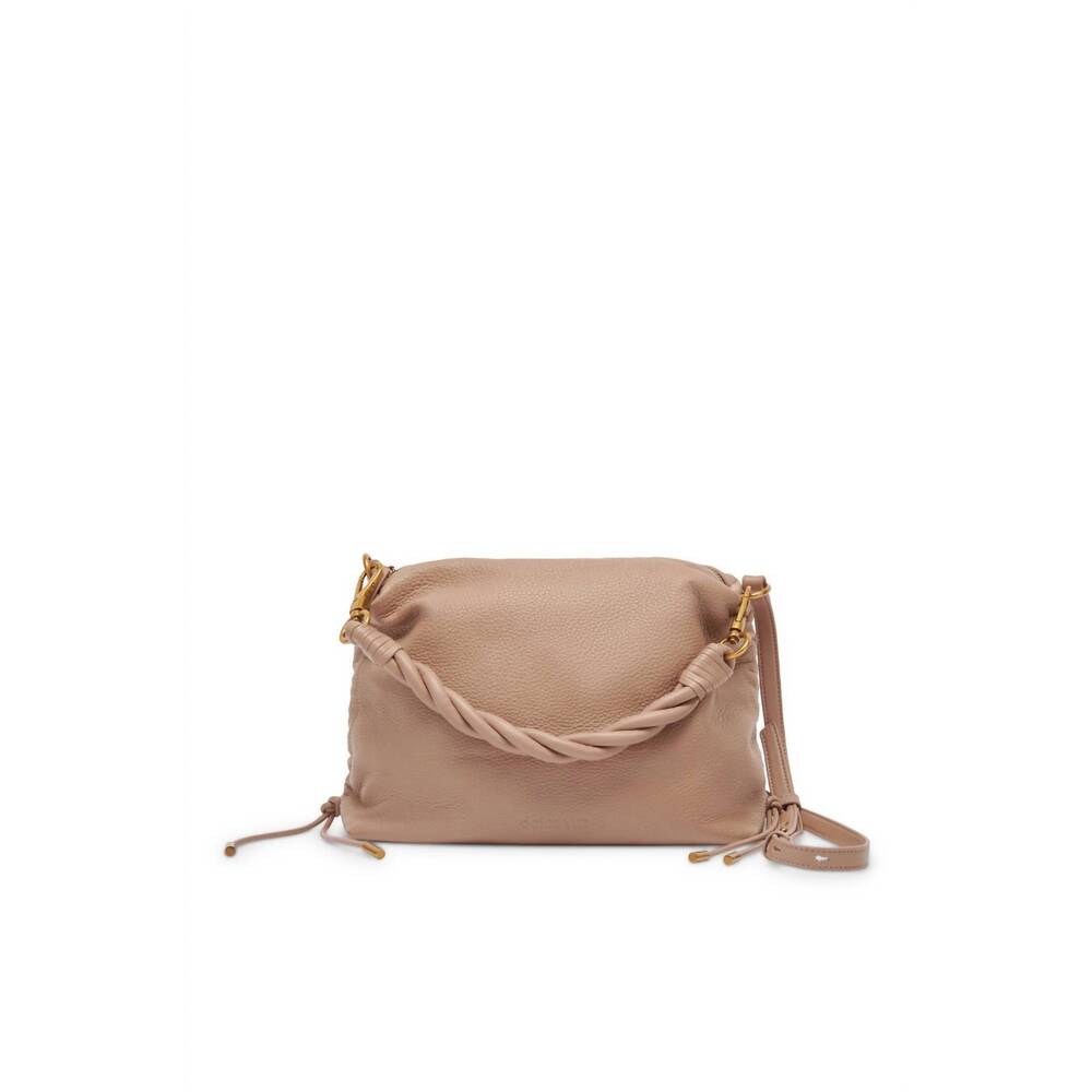 NEW DOLCE VITA women's preston crossbody shoulder bag with twist handle in beige - Picture 3 of 5